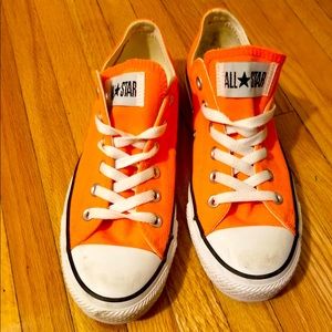 Orange Size 8 Converse